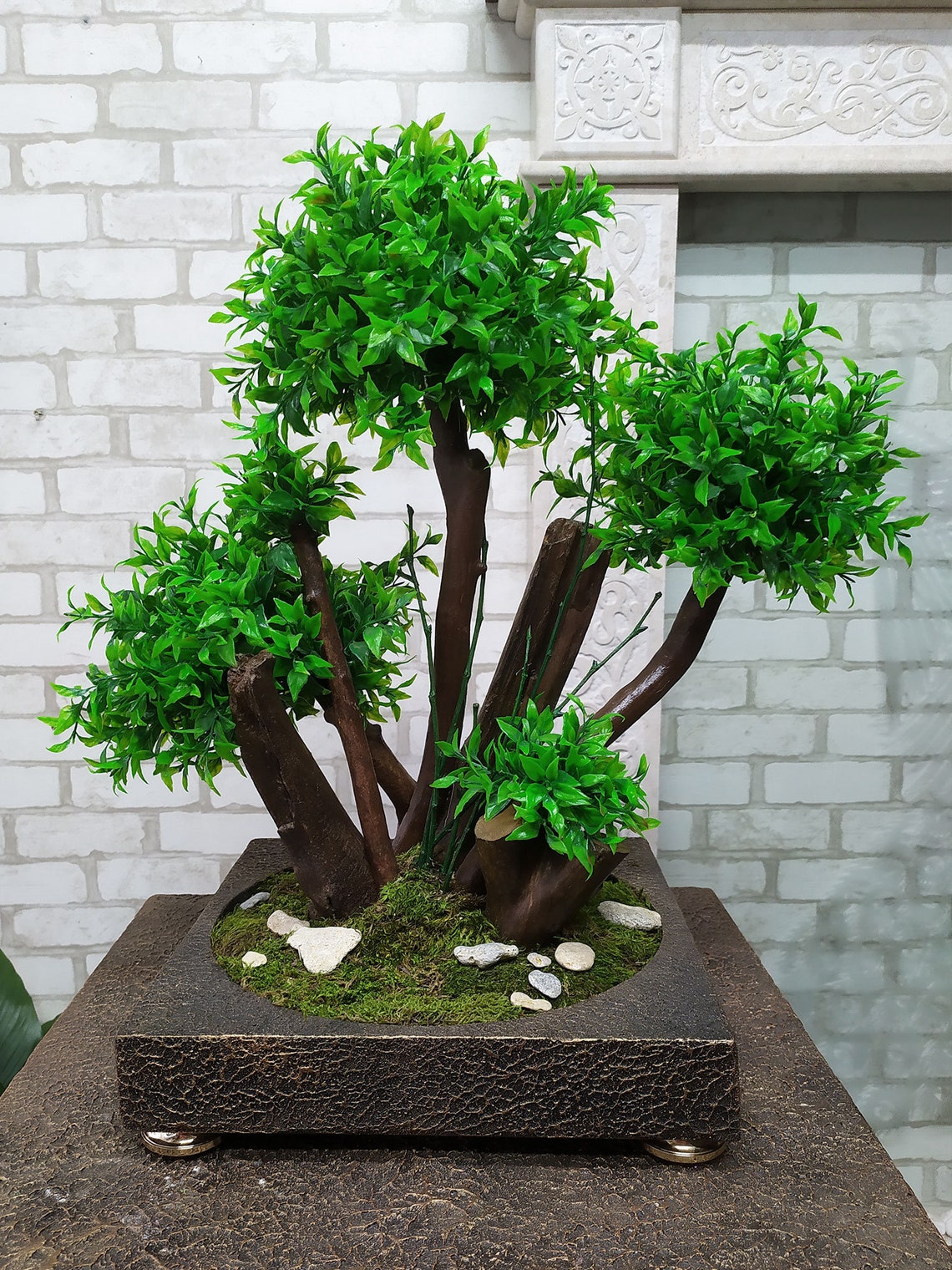 Bonsái artificial 77. Árbol decorativo para decoración de interiores