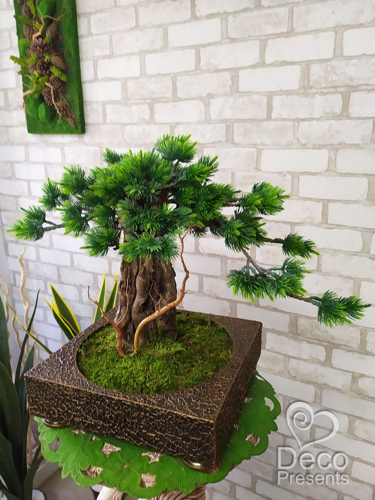 Decorative Artificial Bonsai 3. Handmade Bonsai Office Tree Etsy UK