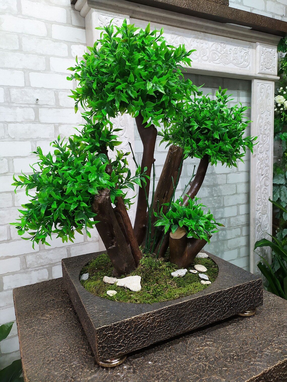 Bonsái artificial 77. Árbol decorativo para decoración de interiores