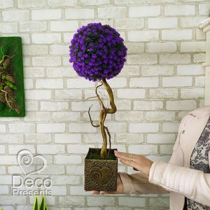 Artificial topiary No. 09 in a pot. Handmade Bonsai, Home Tree, Desktop Bonsai