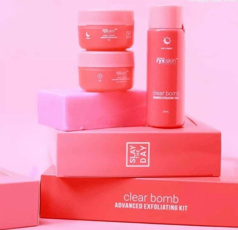 RYX Skin care Clear Bomb Adnvanced Exfoliating Kit | Etsy