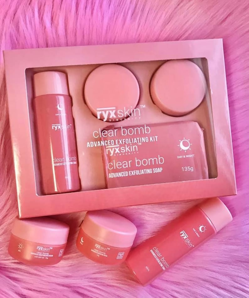 RYX Skin care Clear Bomb Adnvanced Exfoliating Kit Etsy