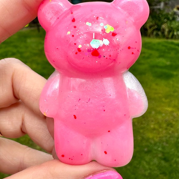 Resin Ink Care Bear Cover minders/fridge magnets