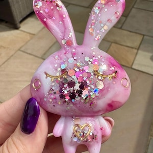 Schattige kawaii konijn hoes oppas/koelkastmagneten