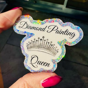 Adesivos de pintura de diamante brilhante Queen