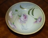 RS Germany 1930s FREE SHIPPING Reinhold Schlegelmilch, Tillowitz, Silesia Hand Painted 9 Floral Decorative Bowl. 1916 1945. Lovely.