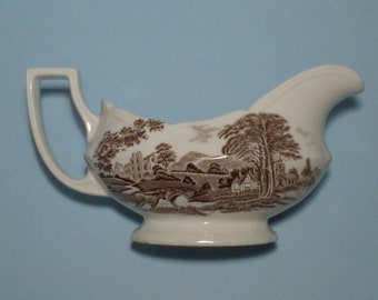 ROMANTIC ENGLAND 1970s J & G MEAKIN Gravy Boat England