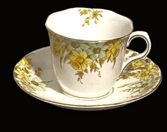 MELBA 1907 – 1941 Fine Grade Bone China Tea Cup and Saucer Made in England. Lovely. RARE.