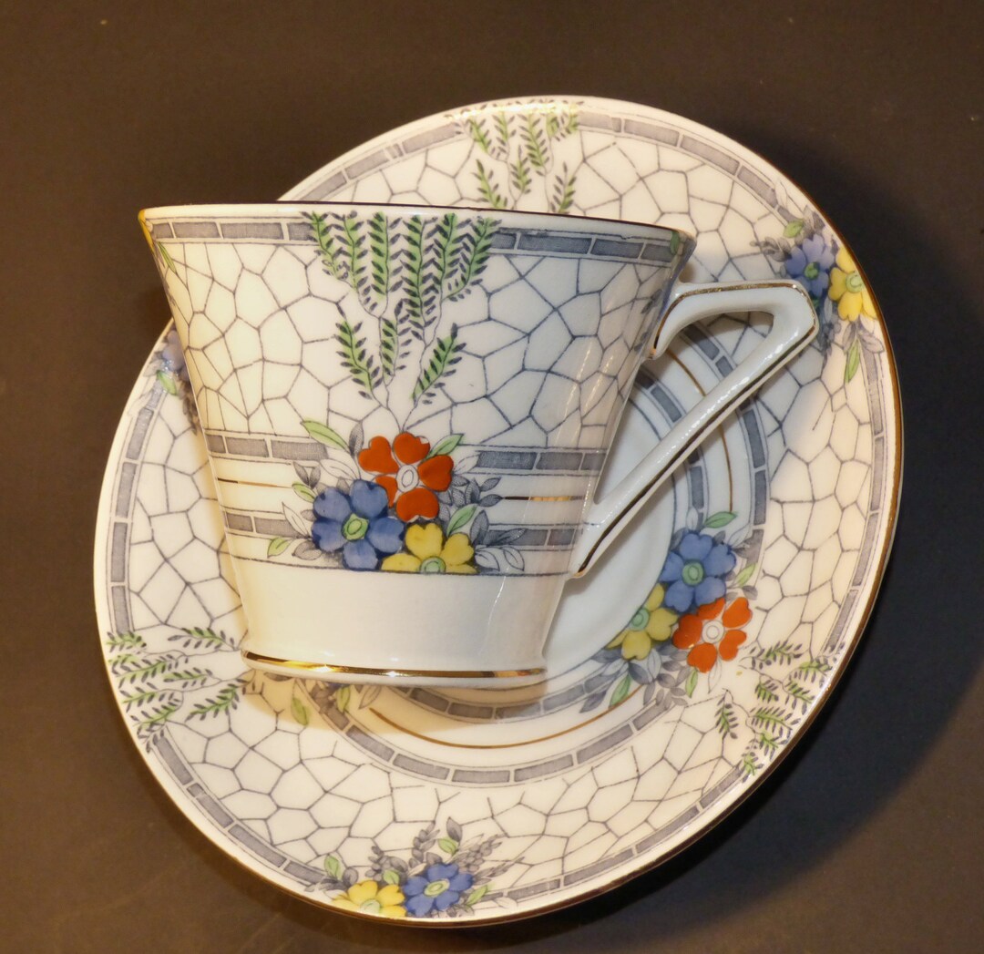 EXQUISITE Art Deco Shape 1930s BELL Fine Bone China, ENGLAND Tea Cup ...