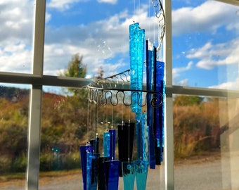 Water Glass Spiral Wind Chimes - Jules Tones