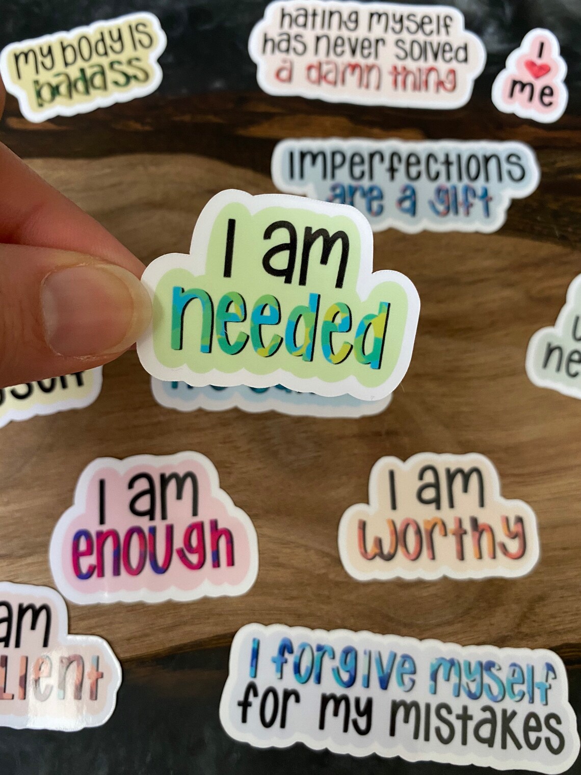 Positive Affirmations sticker pack Vinyl glossy selflove Etsy