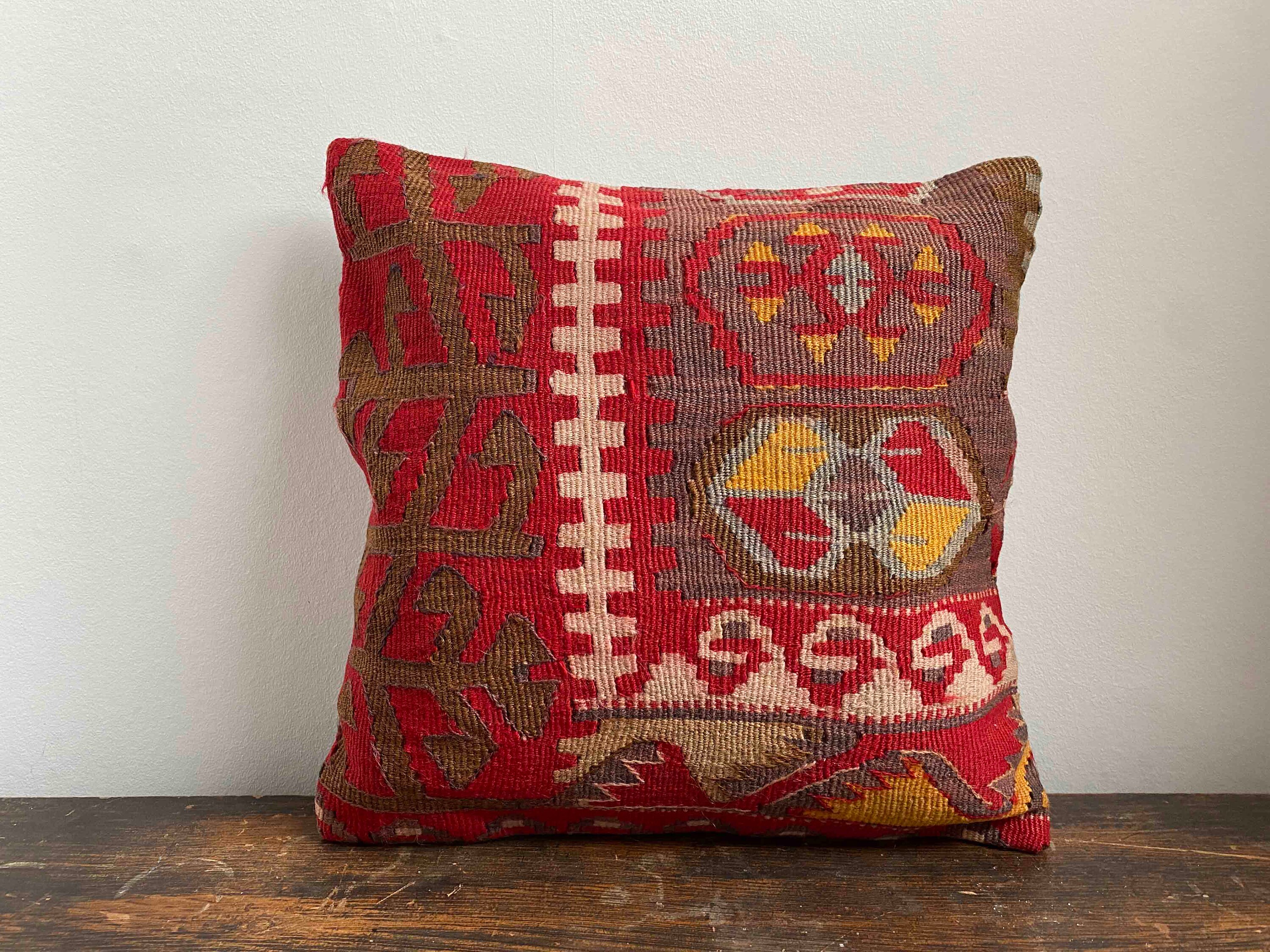 Anatolian Kilim Pillow Traditional Pillow Case Ethnic Etsy UK