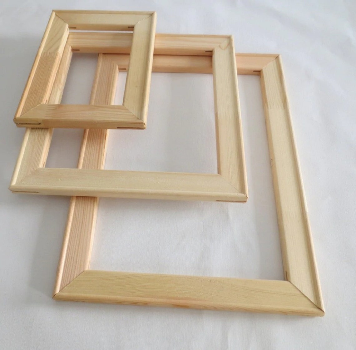 Natural Wood Frame For Canvas Oil Painting Factory Provide DIY Etsy