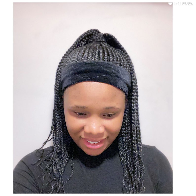Headband Box Braid Wig. Etsy