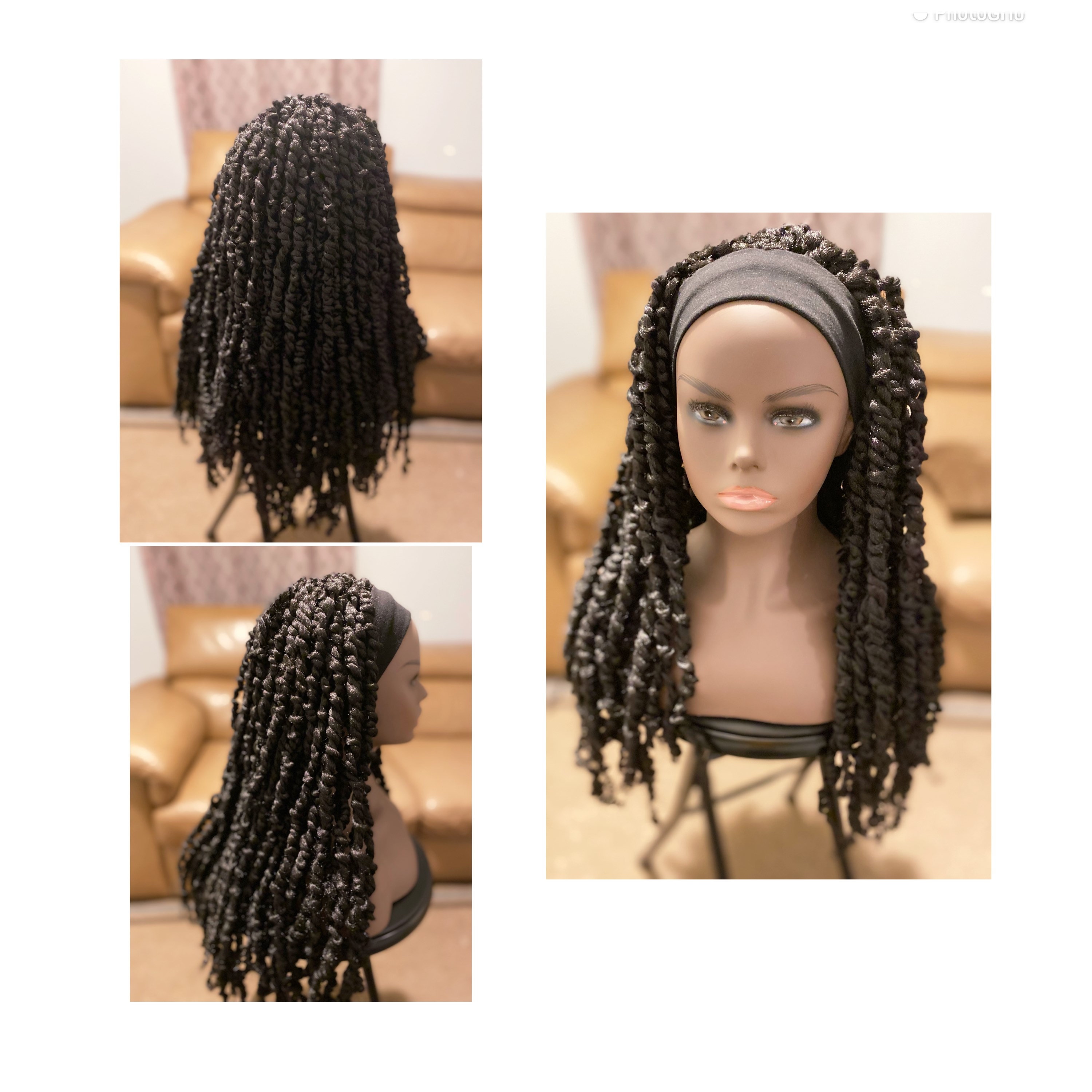 Crochet Bomb Twist Spring Twist Headband Wig. - Etsy display picture 1