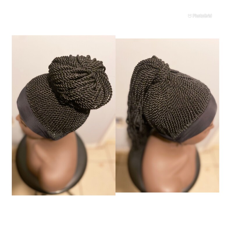 Updo Twist Braid Headband Wig. Etsy