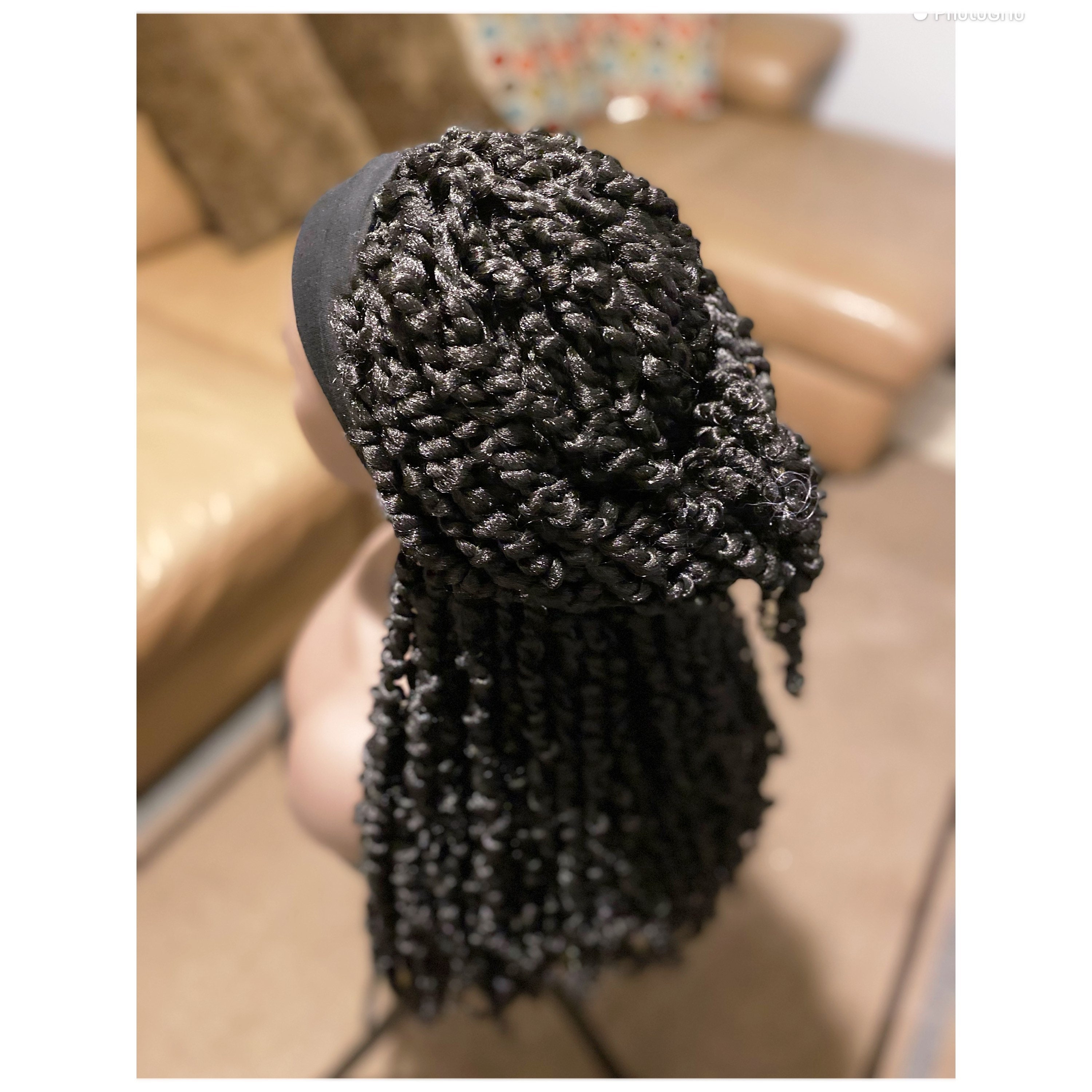 Bomb twist crochet spring twist headband wig. How to DIY Spring Twist Headband Wig for Beginners| Spring  main image 2