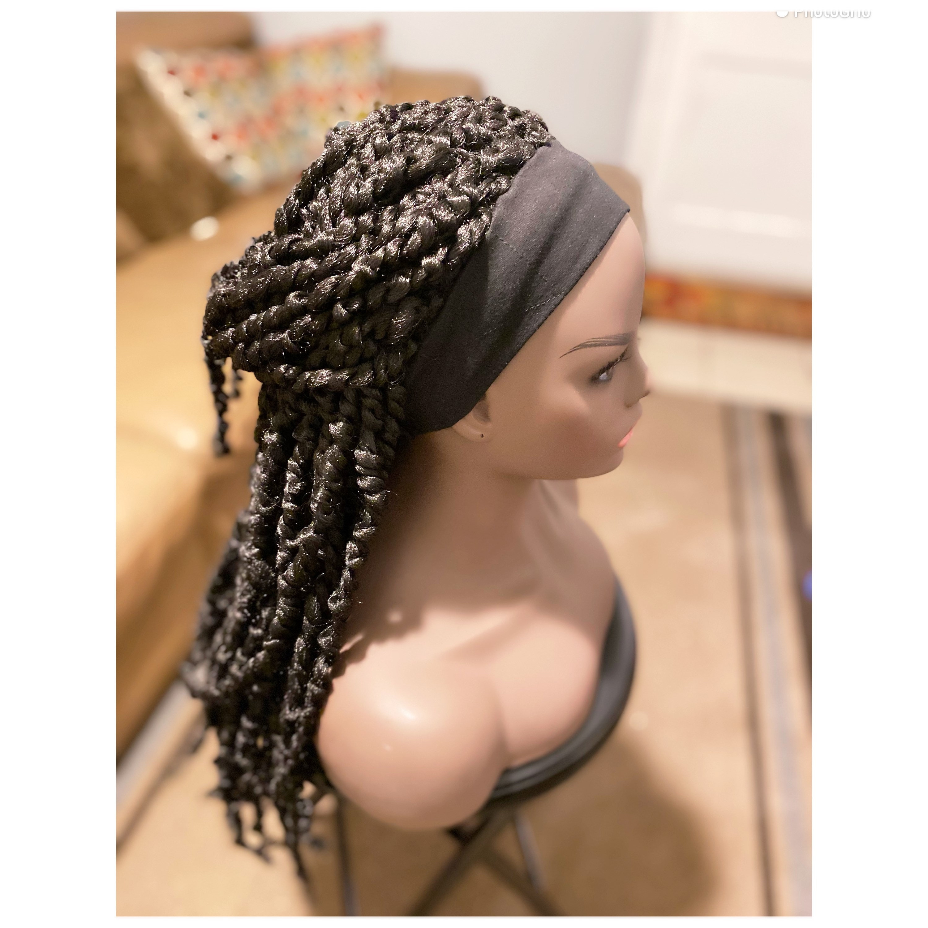 Bomb twist crochet spring twist headband wig. How to DIY Spring Twist Headband Wig for Beginners| Spring  main image 4