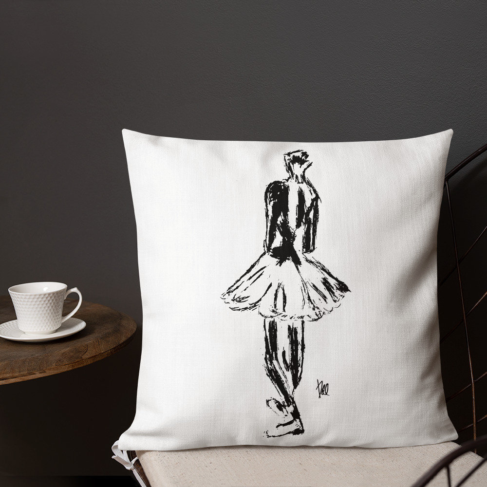 Premium Pillow Ballet Design Cushion Etsy UK