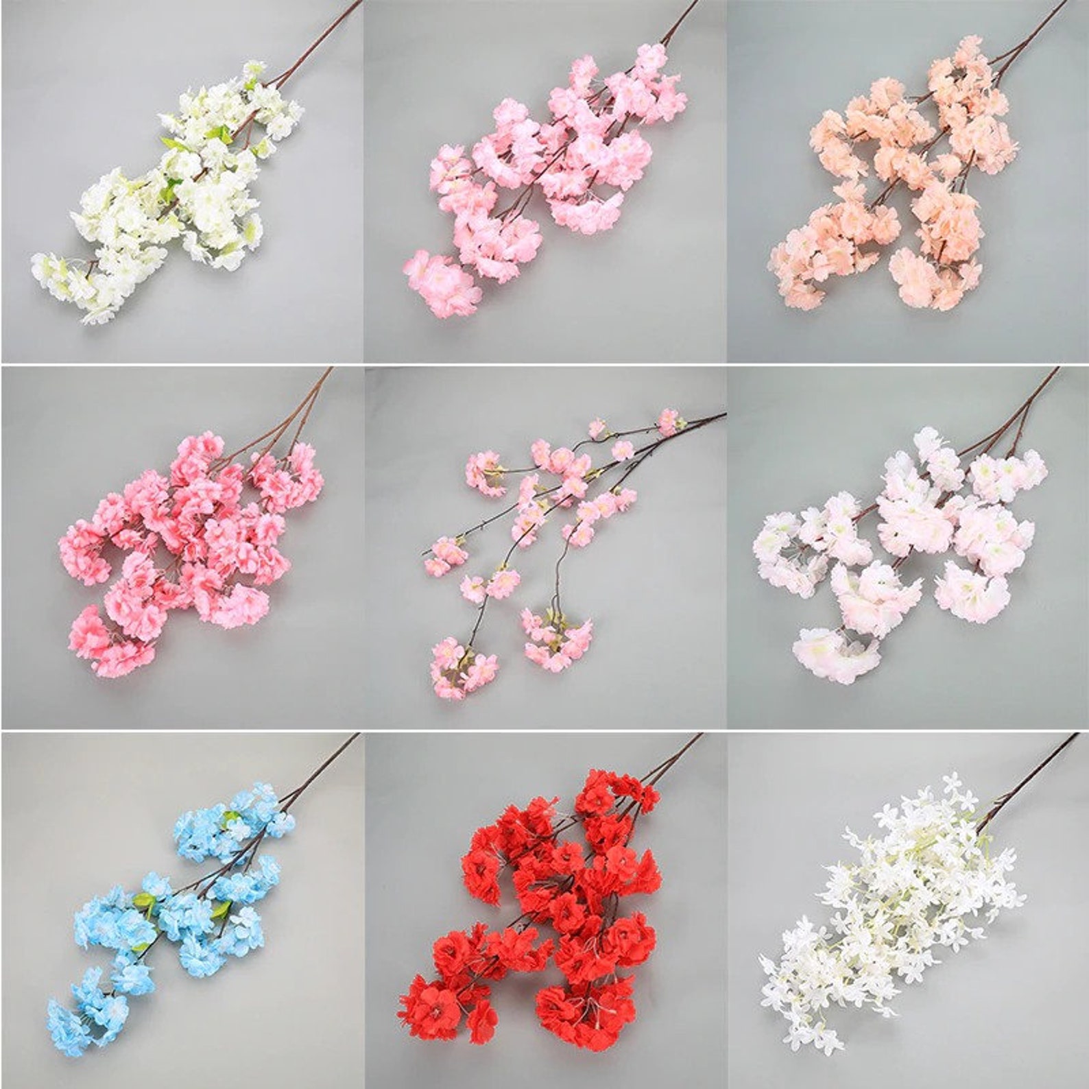 1pcs Cherry Blossom Tree Artificial Flowers 120cm Silk High Etsy