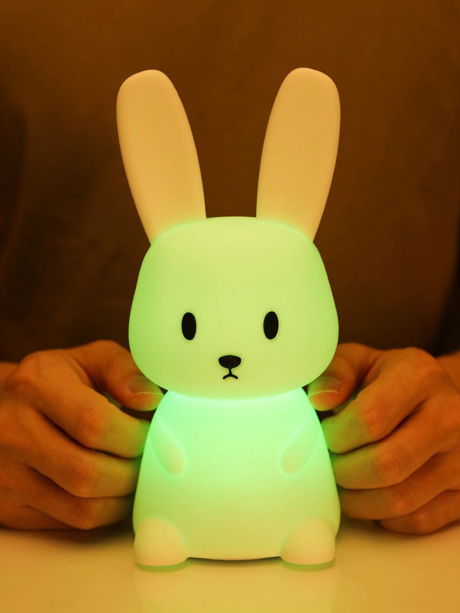 Rabbit Model LED Night Light USB Rechargeable Bedroom Lamp Etsy