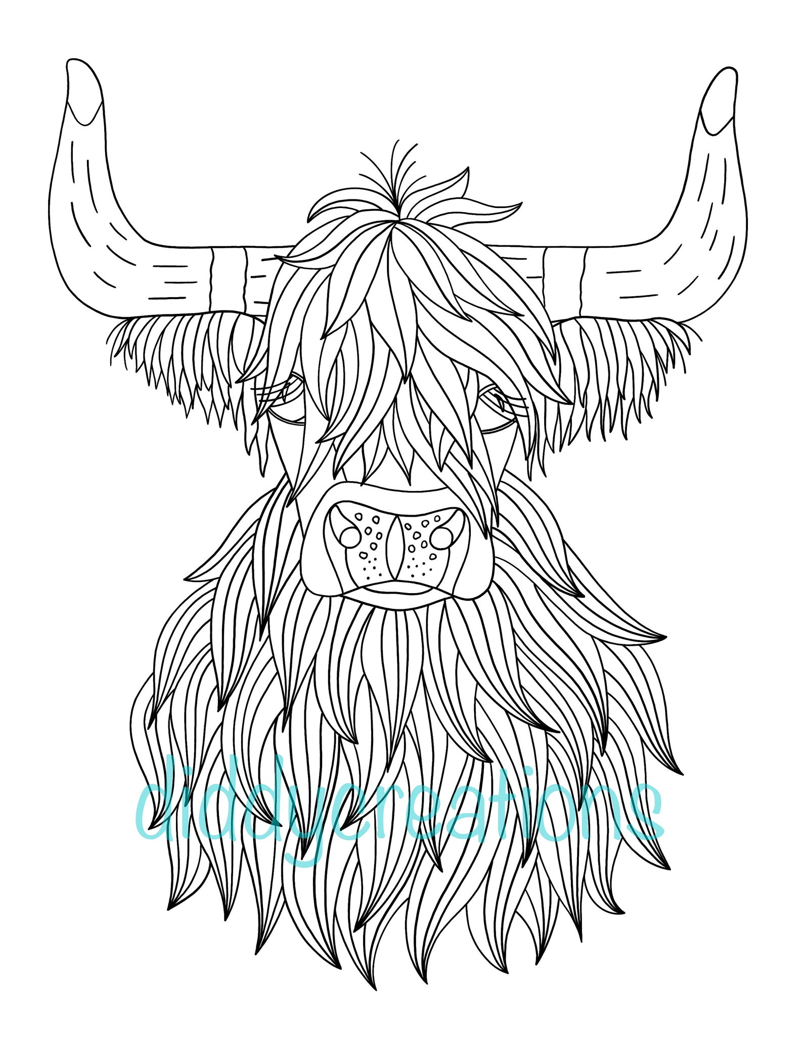 Animal Coloring Page PDF Digital Download Printable - Etsy