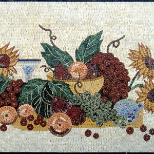 KITCHEN BACKSPLASH - Backsplash Marble Mosaic Tile Wall Art - Kitchen Décor Art, Customization available.