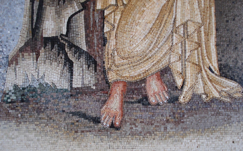 Handmade Goddess Ceres Mosaic Mural: Roman Art Tile - Etsy