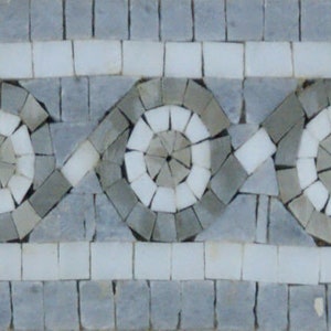 6 Handmade Border Design Decor Wall Art Marble Mosaic Stone Tile