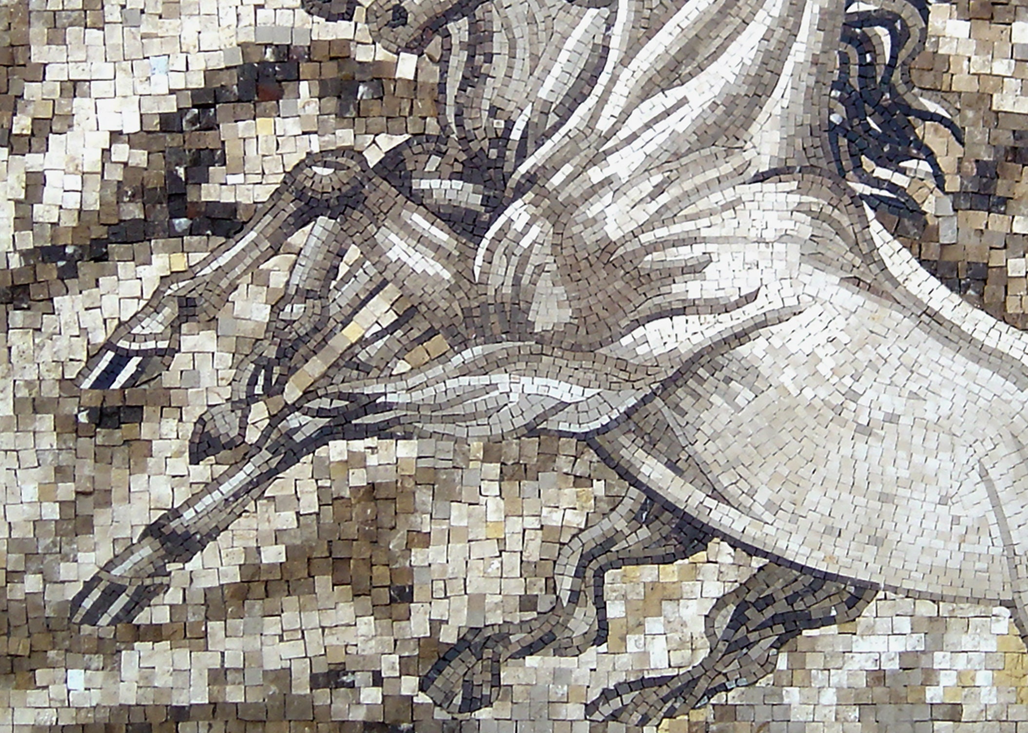 天然石モザイクアート 壁掛け 手作りの走る馬のモザイク壁画：石の動物の壁アート（56インチ×40