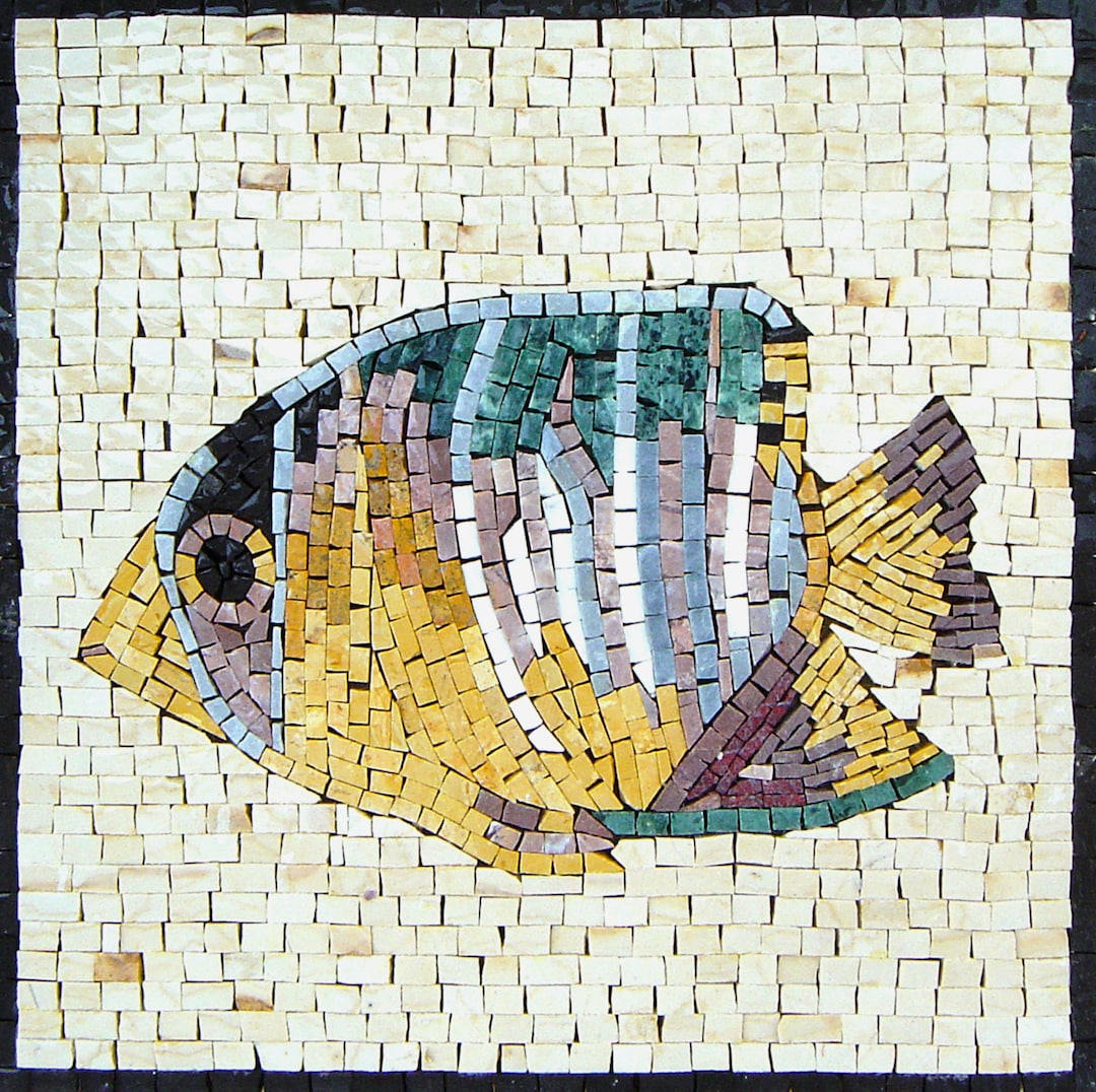 FISH WALL ART Kitchen Backsplash Mosaic Tile Wall Art Nature Animal