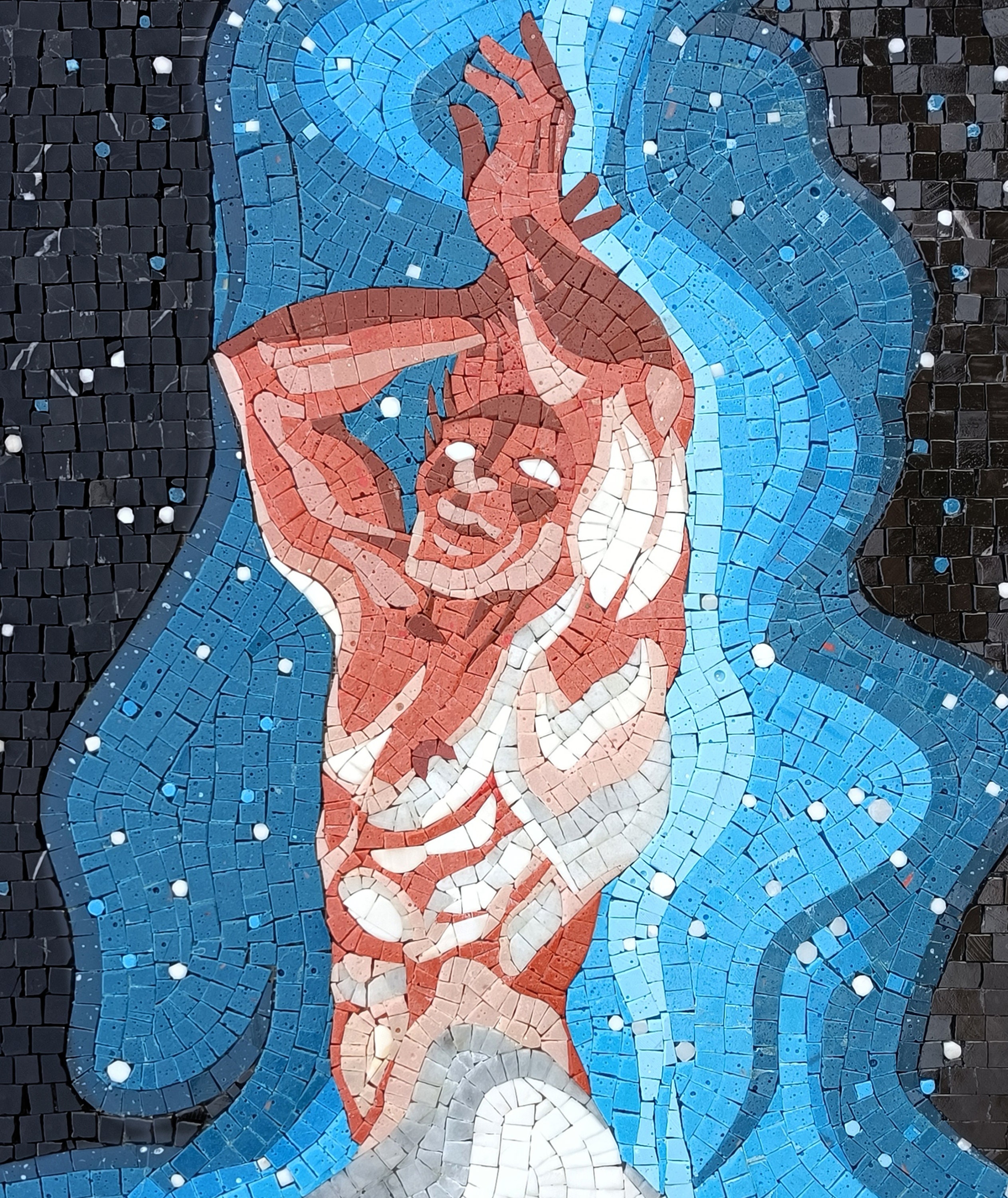 VIRGO MOSAIC TILES | Virgo Zodiac Symbol Mosaic Tiles For House Warming | Birthday Gift For Astrologist Room