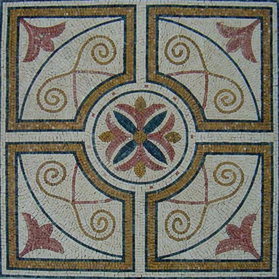 タイルモザイクの幾何学アート