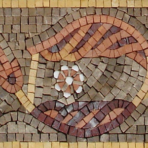 8&quot; Handcrafted Pattern Marble Mosaic Border Design Art Tile Décor