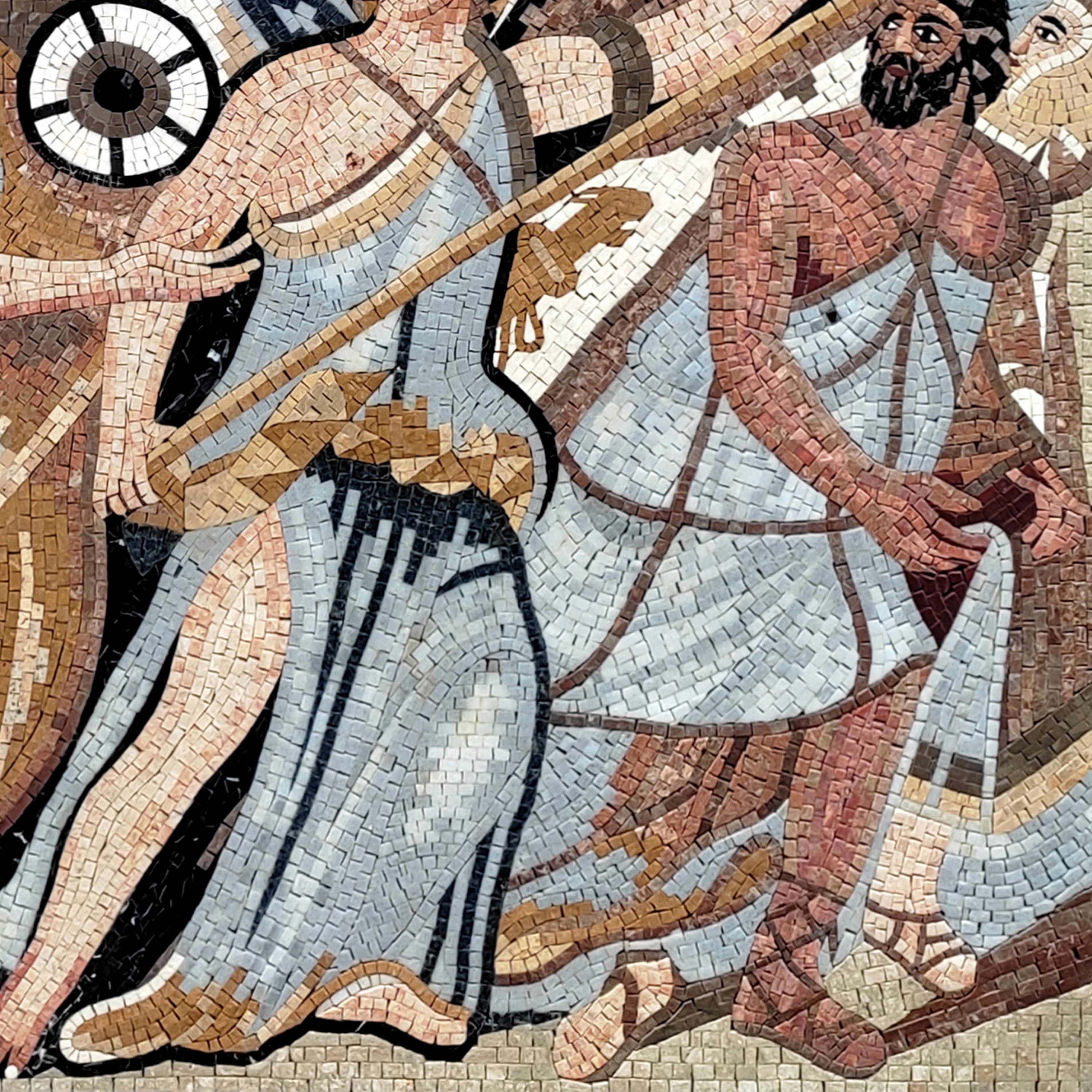 Handmade Roman Emperor Mosaic Mural: Ancient Art Reproduction - Etsy