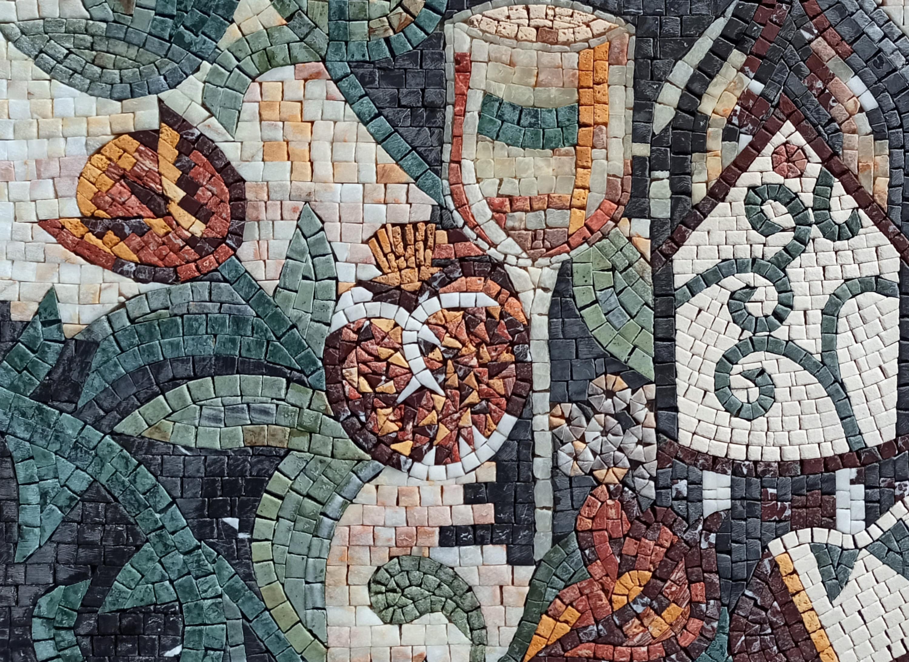 Handmade Tuscan Wine Marble Mosaic Art Backsplash Tile Art - Etsy
