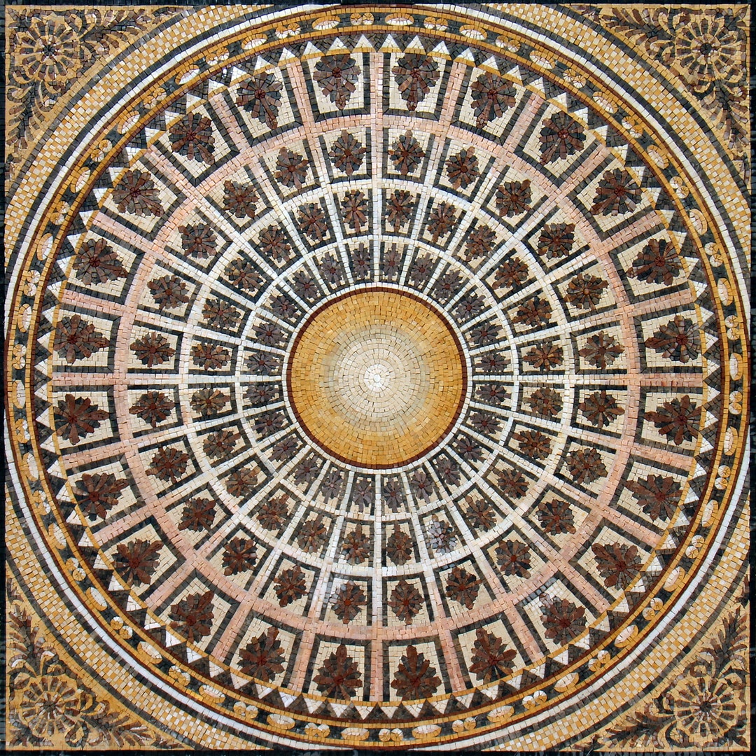 Handmade Marble Mosaic Tile: Renaissance Style, 48" Stone Art - Etsy