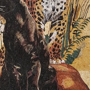 PANTHER JAGUAR TILES Jungle Animal Mosaic Tiles For Living Room Walls panther-jaguar-tiles-jungle-animal-mosaic-tiles-for-living-room-walls