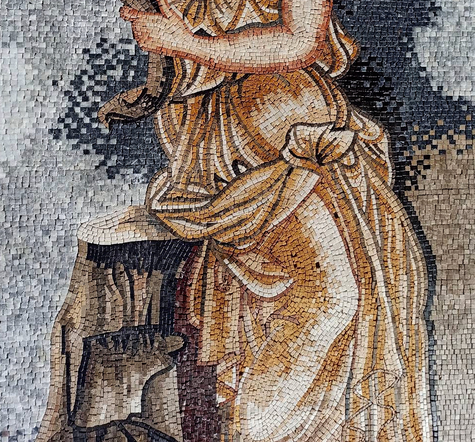 Handmade Goddess Ceres Mosaic Mural: Roman Art Tile - Etsy