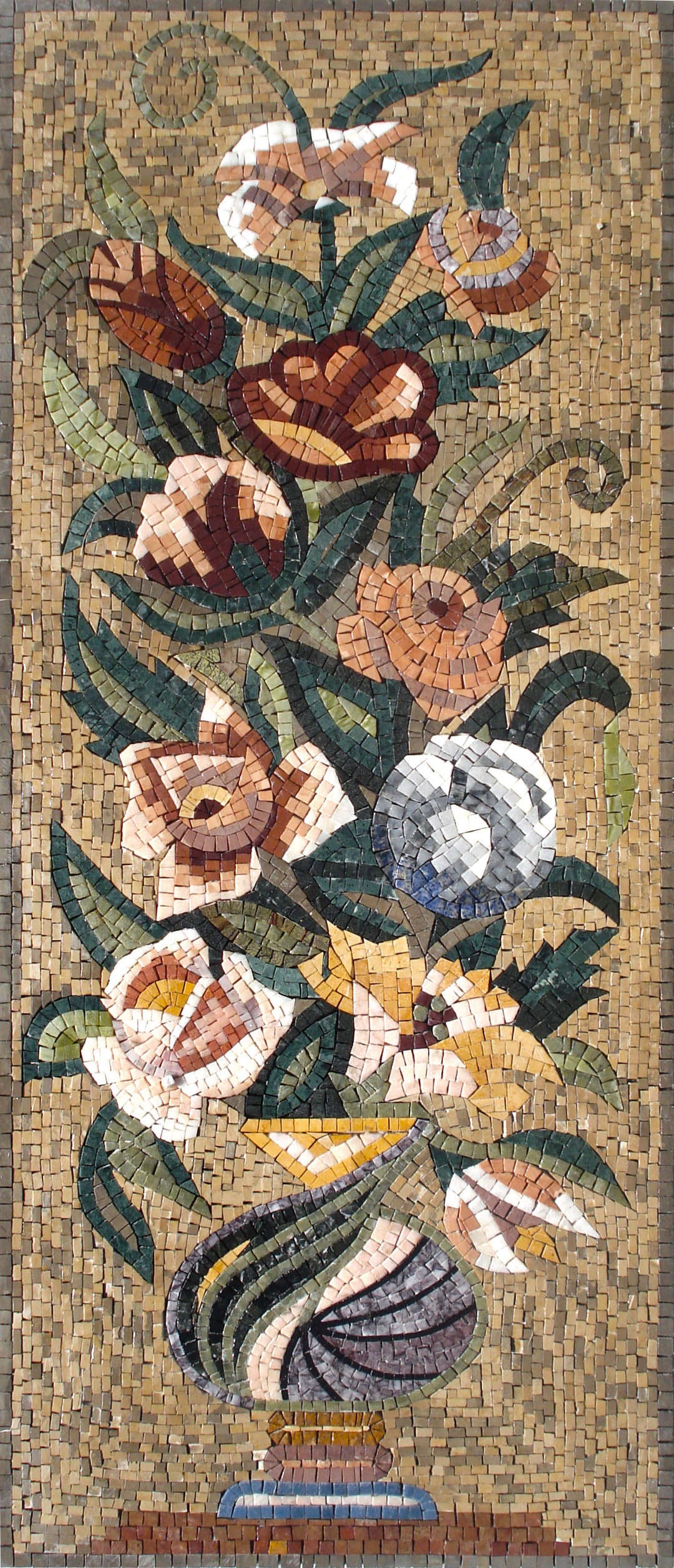 40 Handmade Marble Mosaic Flower Rose Vase Wall Art Home Décor - Etsy