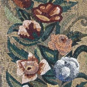 40 Handmade Marble Mosaic Flower Rose Vase Wall Art Home Décor - Etsy