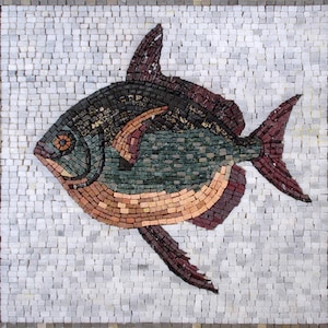 FISH ART TILES| Mosaic Tiles For New Home Kitchen And House Warming | Fish Artwork Backsplash For Kitchen Wall Decor