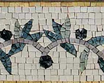 タイルモザイクアート　幾何学 幾何学模様を散りばめた可愛いモザイク | タイルライフ