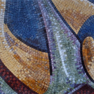 ABSTRACT MOSAIC TILES | Colorful Medallion Mosaic Tiles For Living Room Walls| Abstract Mosaic Backsplash Tiles For New Home Walls Decor