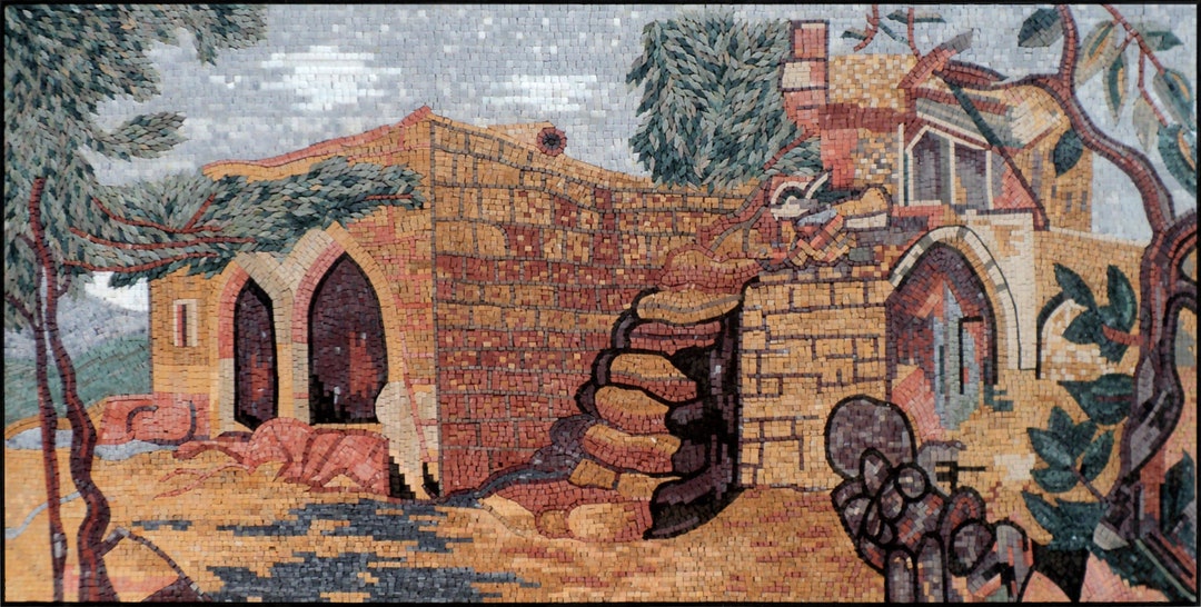 ANCIENT WALL ART Roman Wall Art Old House Art Vintage Home Art