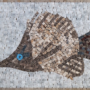 FISH MOSAIC MURALS| Fish Mosaic Tiles For New Home Kitchen And House Warming | Fish Artwork Backsplash For Kitchen Wall Decor