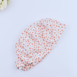 Flowers Euro Scrub Cap for Women, Floral Euro Scrub Cap. Surgical cap Satin Lined Option. Satin lined scrub cap.