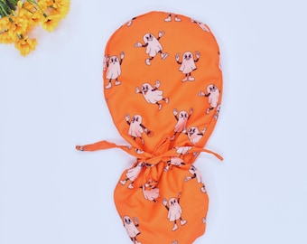 Lustige Horror Pferdeschwanz Kappe für Frauen, Lustige Gruselige Geist Halloween Euro Peeling Kappe, Halloween Chirurgen Kappe für Männer, Halloween Chirurgen Kappe