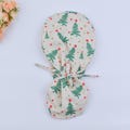 Christmas Tree Ponytail scrub cap for women, Surgical cap with ponytail, Satin Lined Scrub caps for women, surgical hat, Euro scrub cap. product logo