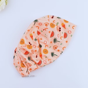 Summer Euro Scrub Cap for Women, Summer ponytail scrub cap, Surgical cap Satin Lined Option. Scrub caps for women, Satin lined scrub cap.